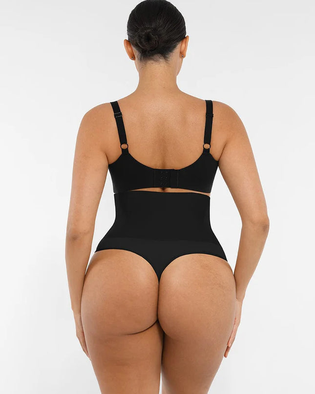 Unpadded Underwired Deep V-Neck Side Support Bra