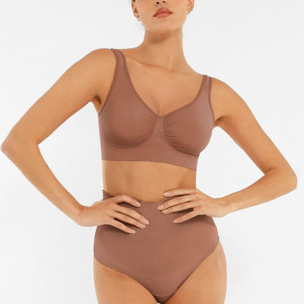 Wholesale Seamless Shaping Bust Support Wider Back Bra.