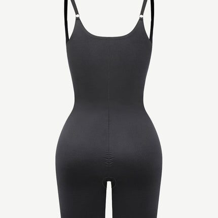 Wholesale Liquid Spandex Open-Bust Mid-Thigh Shaping Boyshort Bodysuit