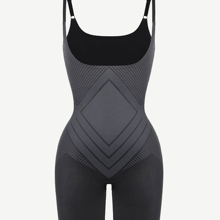 Wholesale Liquid Spandex Open-Bust Mid-Thigh Shaping Boyshort Bodysuit