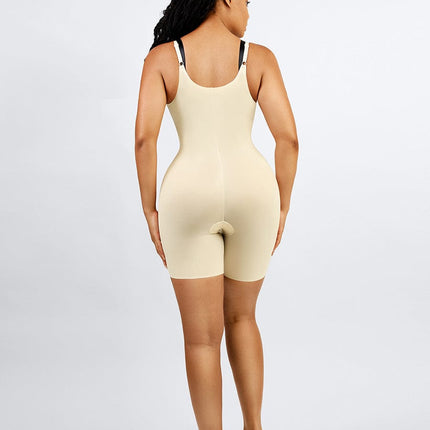 Wholesale Liquid Spandex Open-Bust Mid-Thigh  Shaping Boyshort Bodysuit
