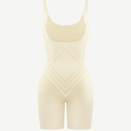 Wholesale Liquid Spandex Open-Bust Mid-Thigh  Shaping Boyshort Bodysuit
