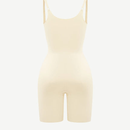 Wholesale Liquid Spandex Open-Bust Mid-Thigh  Shaping Boyshort Bodysuit