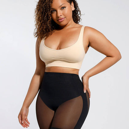 Wholesale Tummy Slimming Leg Back Low Waist Fitted Mesh Body Butt Lifter