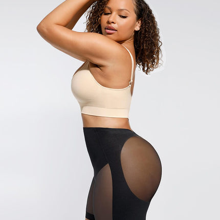 Wholesale Tummy Slimming Leg Back Low Waist Fitted Mesh Body Butt Lifter