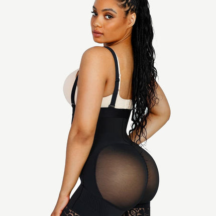Wholesale Sexy Lace Firm Compression Latex Buttocks Lifting Shapewear