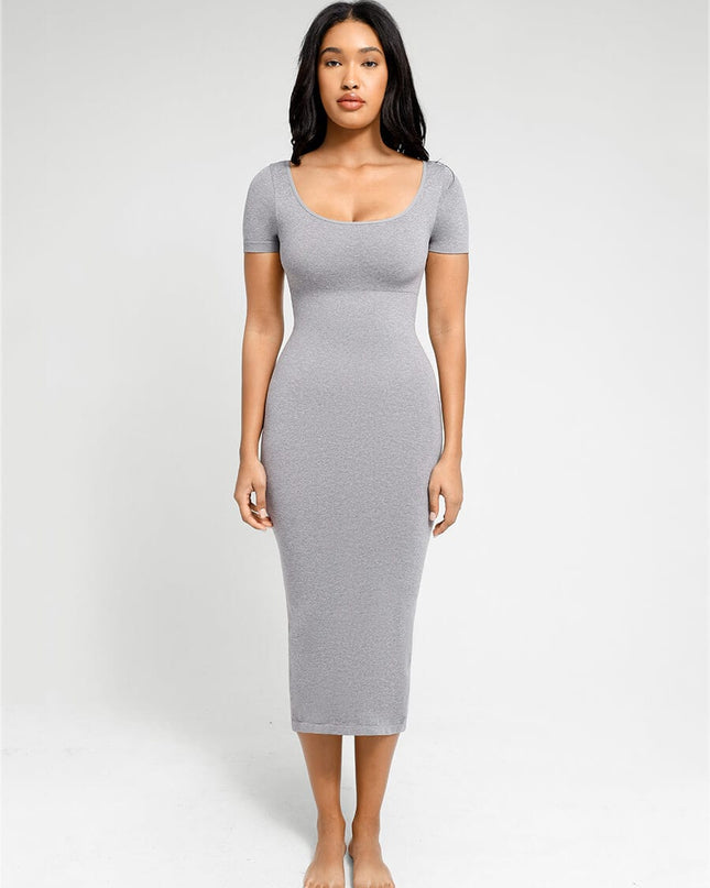 Wholesale Low-cut Back Body Shaper with Built-in Removable Fake Buttocks and Crotch Pads