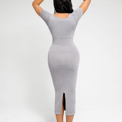 Wholesale Low-cut Back Body Shaper with Built-in Removable Fake Buttocks and Crotch Pads