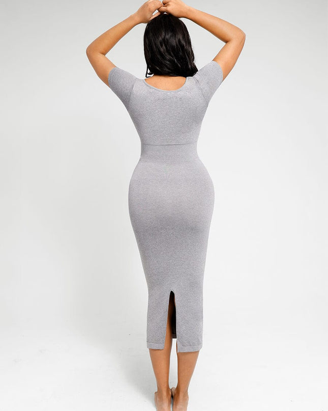 Wholesale Low-cut Back Body Shaper with Built-in Removable Fake Buttocks and Crotch Pads