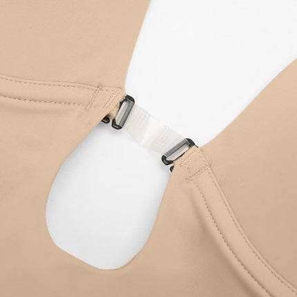 Wholesale Low-cut Back Body Shaper with Built-in Removable Fake Buttocks and Crotch Pads
