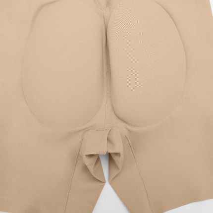 Wholesale Low-cut Back Body Shaper with Built-in Removable Fake Buttocks and Crotch Pads