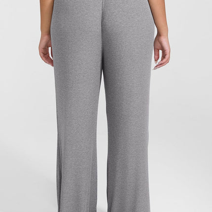 Wholesale Rayon Ribbed Wide Leg Lounge Pants.