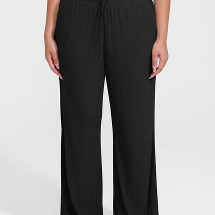 Wholesale Rayon Ribbed Wide Leg Lounge Pants.