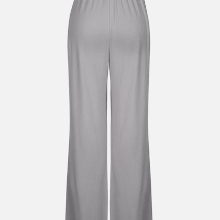 Wholesale Rayon Ribbed Wide Leg Lounge Pants.