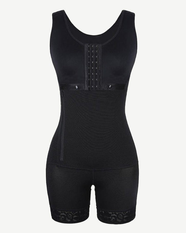 Wholesale Full Body Shaper Glue Zipper Open Crotch Lace Firm Foundations