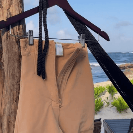 Wholesale Front Zipper Butt Lifter Shorts High Waist Curve-Creating