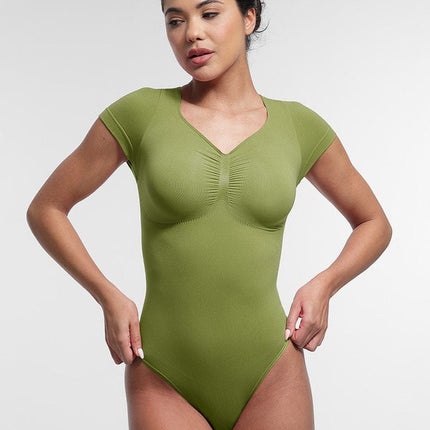 Wholesale Bust Support Waist & Abdomen Shaping Thong Bodysuit.