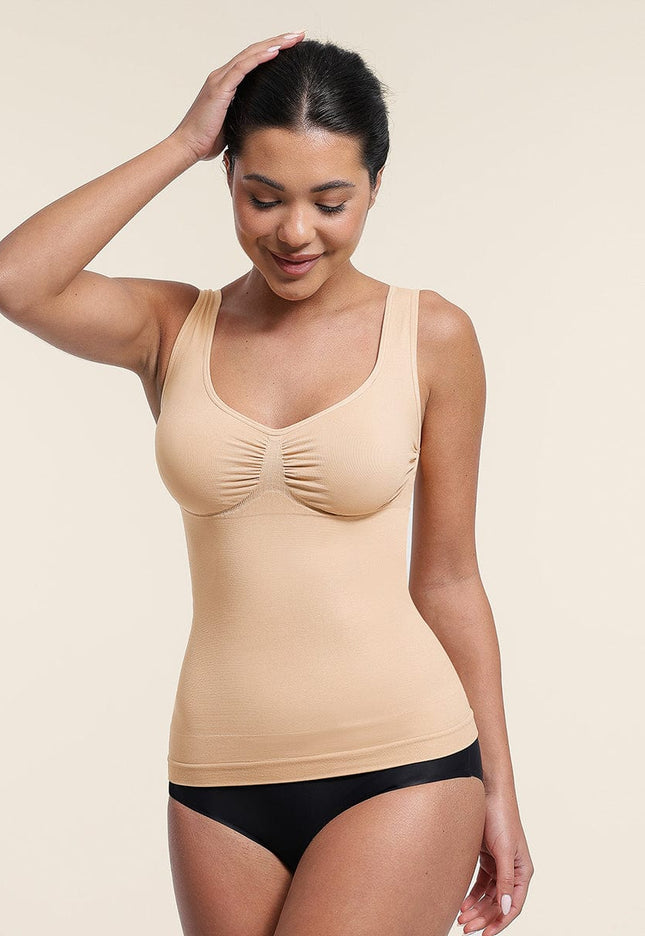 Wholesale Seamless Bust Support Waist & Abdomen Control Shape Tank Top.
