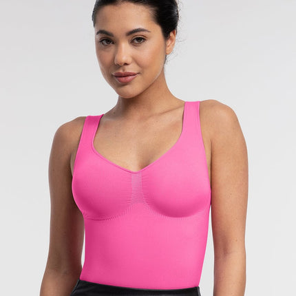 Wholesale Seamless Bust Support Waist and Abdomen Control Thong Bodysuit.
