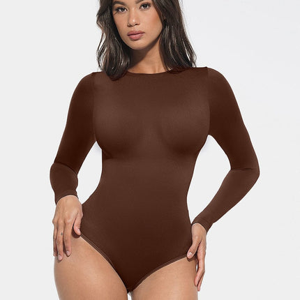 Wholesale Round Neck Waist and Snap Crotch Briefs Bodysuit.