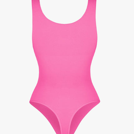 Wholesale Seamless Bust Support Waist and Abdomen Control Thong Bodysuit.