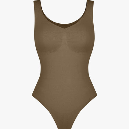 Wholesale Seamless Bust Support Waist and Abdomen Control Thong Bodysuit.