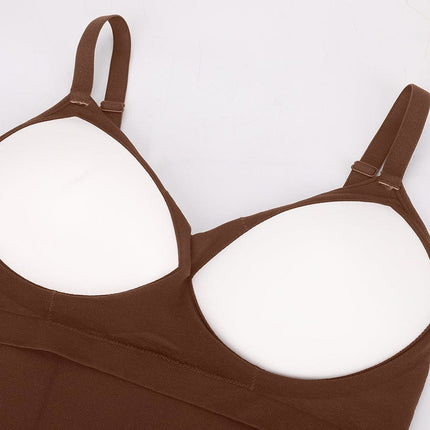 Wholesale Seamless Built-in Bra Waist and Tummy Control Thong Bodysuit.