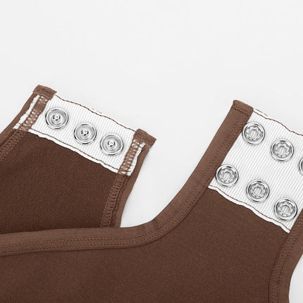 Wholesale Round Neck Waist and Snap Crotch Briefs Bodysuit.