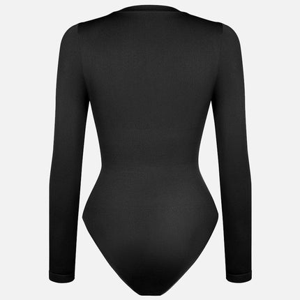 Wholesale Round Neck Waist and Snap Crotch Briefs Bodysuit.