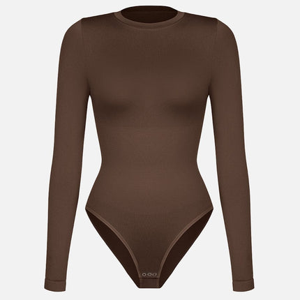 Wholesale Round Neck Waist and Snap Crotch Briefs Bodysuit.