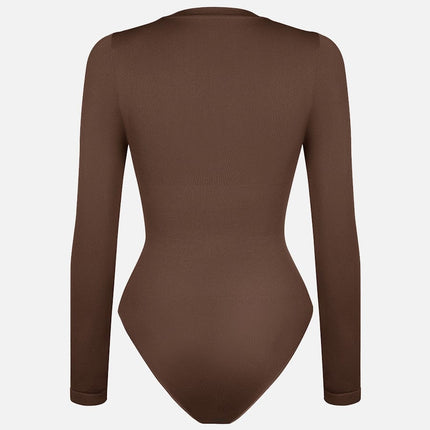 Wholesale Round Neck Waist and Snap Crotch Briefs Bodysuit.