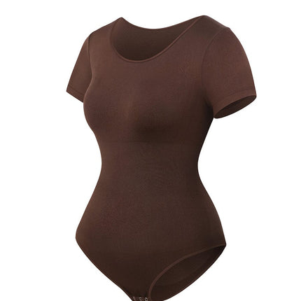 Wholesale Seamless One-Piece Short-Sleeved Thong Bodysuit