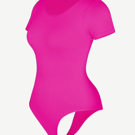Wholesale Seamless One-Piece Short-Sleeved Thong Bodysuit