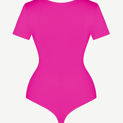 Wholesale Seamless One-Piece Short-Sleeved Thong Bodysuit