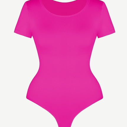 Wholesale Seamless One-Piece Short-Sleeved Thong Bodysuit
