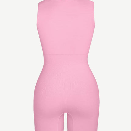 Wholesale?? Eco-friendly Seamless Square Neck Waist and Belly Shaping Jumpsuit