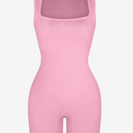 Wholesale?? Eco-friendly Seamless Square Neck Waist and Belly Shaping Jumpsuit