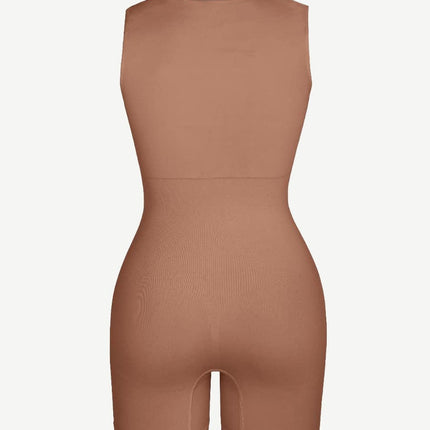 Wholesale?? Eco-friendly Seamless Square Neck Waist and Belly Shaping Jumpsuit