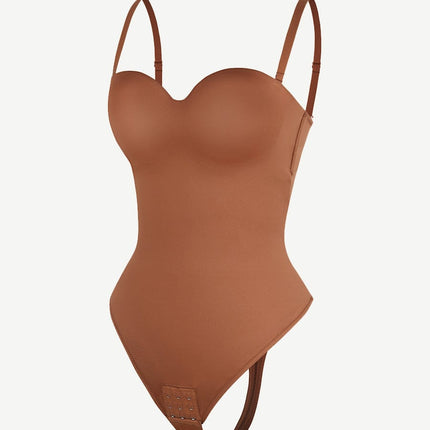 Wholesale One-Piece Underwire Strap Removable Waist And Abdomen Shaping Thong Bodysuit