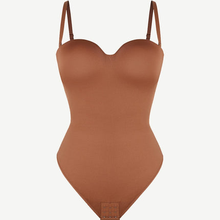 Wholesale One-Piece Underwire Strap Removable Waist And Abdomen Shaping Thong Bodysuit