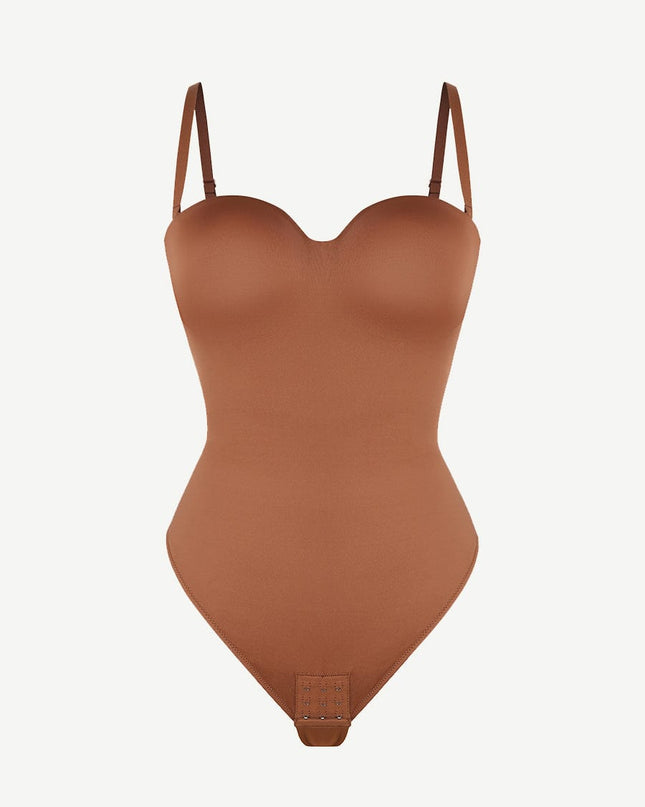 Wholesale One-Piece Underwire Strap Removable Waist And Abdomen Shaping Thong Bodysuit