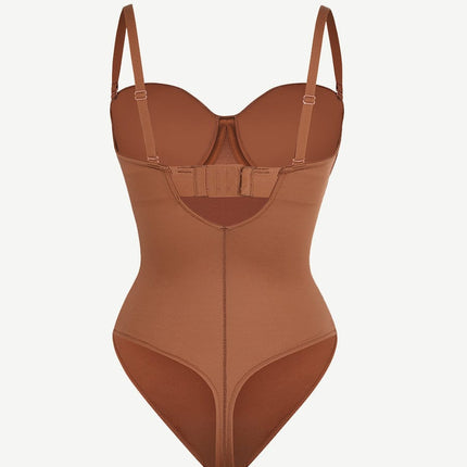 Wholesale One-Piece Underwire Strap Removable Waist And Abdomen Shaping Thong Bodysuit