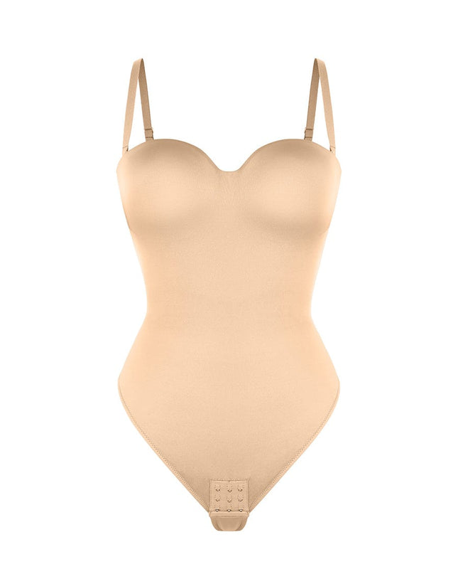 Wholesale One-Piece Underwire Strap Removable Waist And Abdomen Shaping Thong Bodysuit