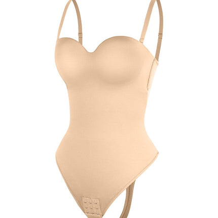 Wholesale One-Piece Underwire Strap Removable Waist And Abdomen Shaping Thong Bodysuit