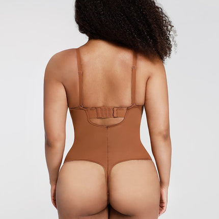 Wholesale One-Piece Underwire Strap Removable Waist And Abdomen Shaping Thong Bodysuit