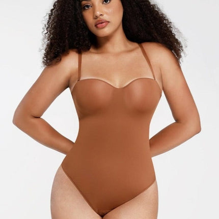 Wholesale One-Piece Underwire Strap Removable Waist And Abdomen Shaping Thong Bodysuit