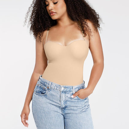 Wholesale One-Piece Underwire Strap Removable Waist And Abdomen Shaping Thong Bodysuit