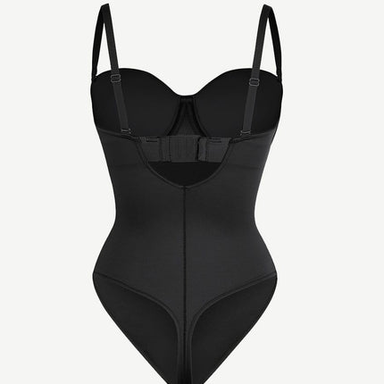 Wholesale One-Piece Underwire Strap Removable Waist And Abdomen Shaping Thong Bodysuit