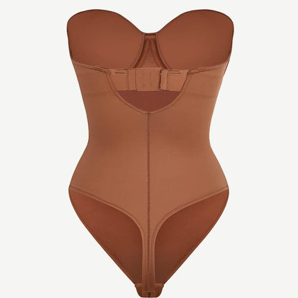 Wholesale One-Piece Underwire Strap Removable Waist And Abdomen Shaping Thong Bodysuit