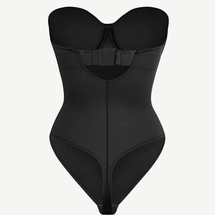 Wholesale One-Piece Underwire Strap Removable Waist And Abdomen Shaping Thong Bodysuit